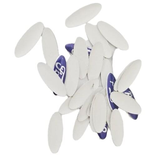 100PCS/lot Replacement For FORD Car emblem insignia 18*7mm Aluminum DIY Silica gel sticker For FORD KEY LOGO