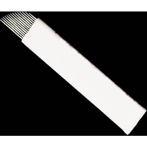 200pcs/lot Flex 14 Fashion Permanent Eyebrow Makeup Tattoo Bevel Blades 14 Needles for Manual Tattoo Pen Free Shipping