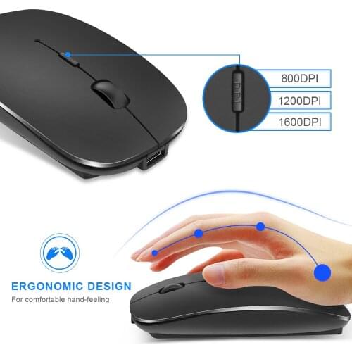 2400 DPI USB Optical Wireless Computer Mouse 2.4GHz Receiver Super Slim Mouse For PC Laptop
