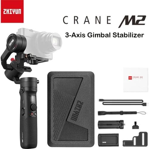 ZHIYUN Crane M2 3-Axis Phone Gimbal Handheld Stabilizers for Smartphone iPhone/Samsung/Huawei/Xiaomi/Action Cameras Maxload 500g