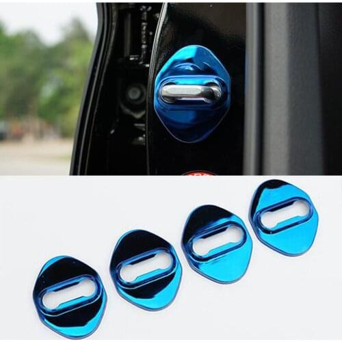 FOR Honda 8th 2008 2009 2010 2011 2012 2013 4pcs Stainless Steel Door Lock Striker Cover Door Striker Cover TRIM