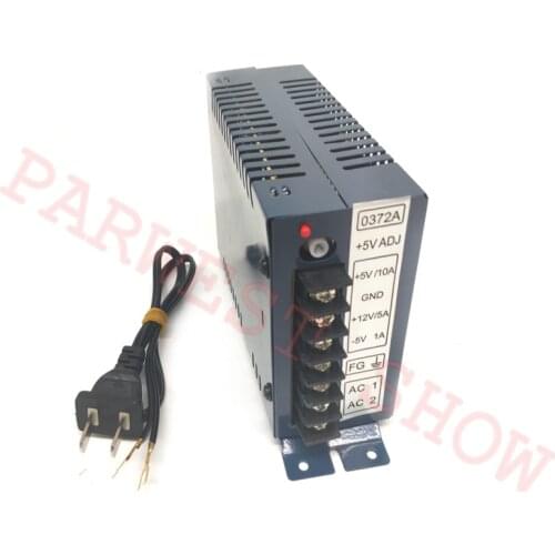 1PCS/Lot 10A Power Supply 5V 10A/12V 5A/-5V 1A Switching power supply with Wire Harness for Arcade Game Machine Parts Accessory
