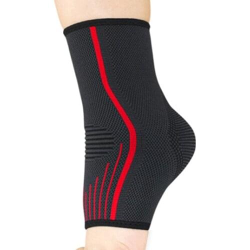 1 Piece Ankle Protect Support Sport Outdoor Gym Basketball Badminton Anti Sprained Ankles Brace Warm Nursing Care Black Orange