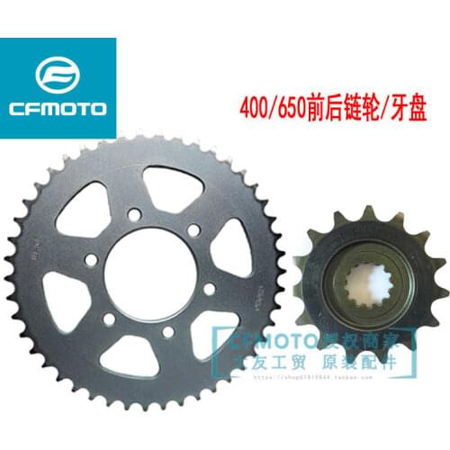For Cfmoto Original Motorcycle Gt400nk650tr State Guest Front and Rear Sprocket Chain Tooth Disc Size Fly Back Gear