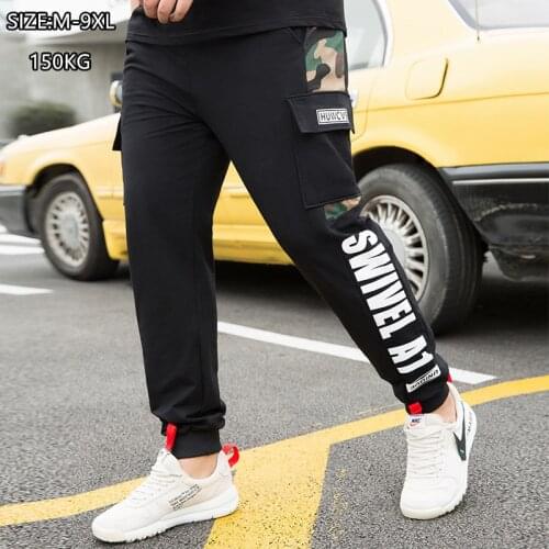 Joggers Pants Men Cargo Sweatpants Mens Trousers Spring Autumn Plus Size 7XL 8XL 9XL Sport Sweat Camouflage Jogging With Pocket