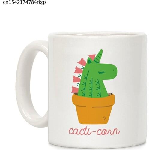 Cacti-corn White 11 Ounce Ceramic Coffee Mug