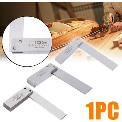 3 Sizes Machinist Square Ruler 90 Degree Right Angle Engineer Precision Ground Steel Hardened Angle Ruler For Measure Tools