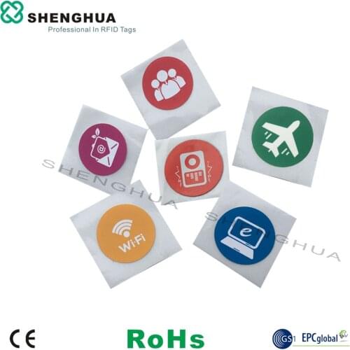 6pcs/pack Free Encoding RFID Smart Label NFC Sticker Access Control Tag Anti Theft For Smart Phone