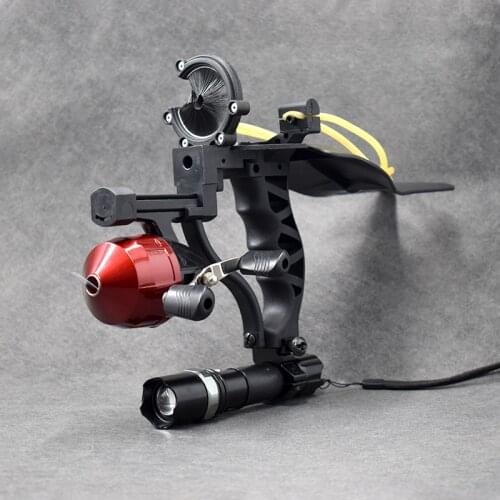 Powerful New Fish Shooter Set Integrated Slingshot with Brush Arrow Stand Special Archery Slingshot for Outdoor Hunting