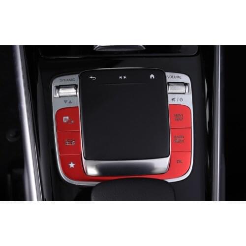 For Mercedes Benz A B CLA GLE GLS GLB Class W177 W247 C118 W167 X167 X247 Car Center Console Mouse Media Button Patch Trim Cover