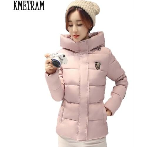 2020 New Winter Jacket Women Down Cotton Parka Short Thicken Parkas Coat Female Clothing Warm Hooded Slim Red Outerwear WUJ0996