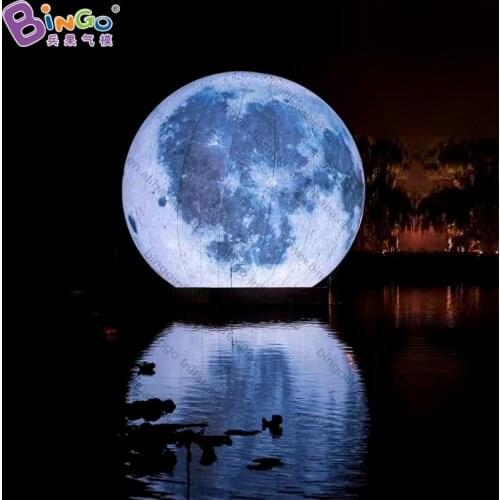 Personalized airtight PVC inflatable moon balloon / air sealed moon inflatables for decoration toys