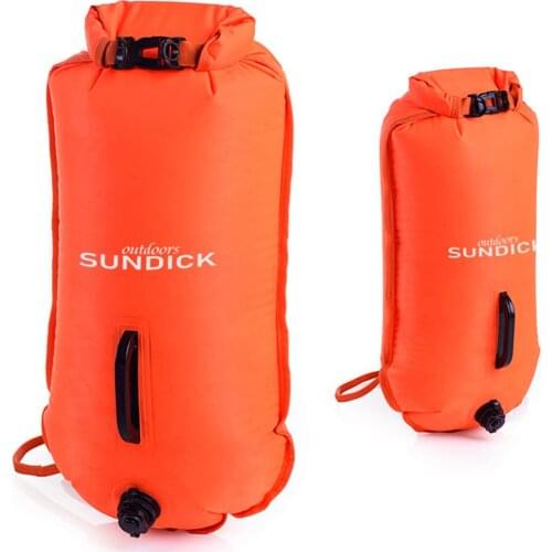 Outdoor Water Sports Swimming Buoy Three-layer Double-airbag Swimming Drift Bag Swimming Float Waterproof PVC Lifebelt 36X72CM