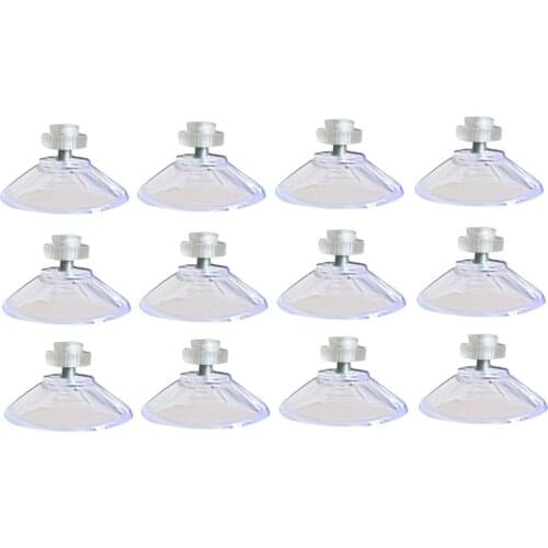 4/12Pcs Suction Cup With M4 Thread 40mm sucker metal nut stud screw thread for kitchen wall mount furniture fixture sign holder