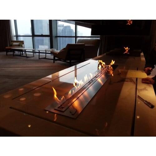 On Sale Bio Firplaces indoor With 60'' Burner Chimenea Stove Etanol Electrica lareira interior