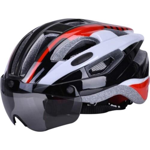 Mountain Cycling Helmet Bicycle Helmet Ultralight Bike Helmet with Goggles Cycling Equipment YS-BUY