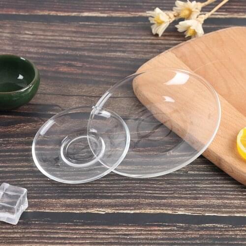 Kinds Heat Resistant Clear Glass Saucer for Tea Coffee Drink Cups Mug