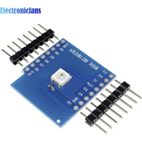 WS2812B RGB SHIELD For WeMos D1 MINI WS2812B RGB Full Color Shield Board