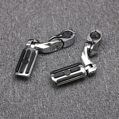 Engine Guard Short Angled Adjustable Highway Foot Pegs 32mm 1-1/4" For Harley For YAMAHA XV250 For Honda GoldWing GL1500 GL1100