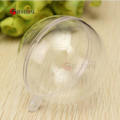 100mm Clear Plastic Christmas ball transparent or capsule Free Shipping