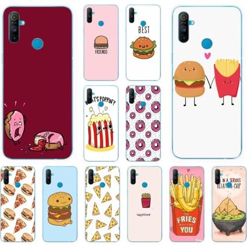 14AS BFF Best Friends Fries burger Soft Silicone Back Cover Case for OPPO Realme 3 5 6 Pro C3 6i 6s C11 cover funda