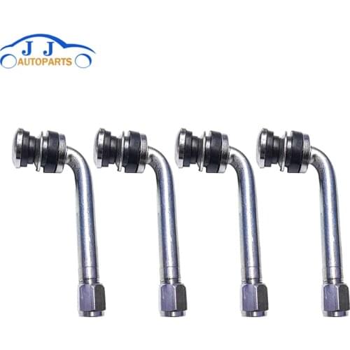 4Pcs/Lot YPQZW90DY6 7.15CM 2.5 Chrome Tire Valve Stems 90 degree angled size XL,Universal Various Models