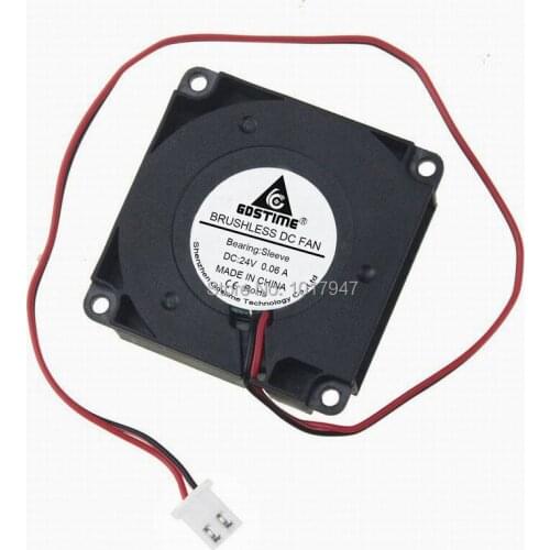5 Pieces Gdstime 24V 2Pin 4cm 40mm x 10mm Mini DC Brushless Turbine Cooling Blower Fan