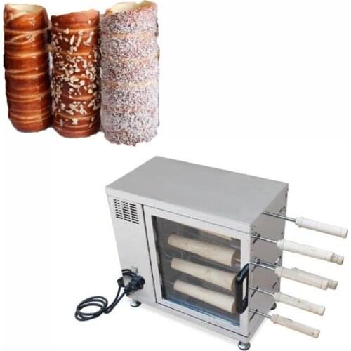 8 Rollers Hungarian Kurtosh Chimney Cake Oven, Kurtos Kalacs Suto Chimney Cake Roll Grill Baking Oven