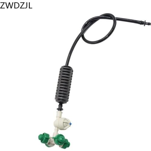 Drip irrigation Greenhouse cross Sprinkler nozzle Atomization anti drip misting nozzle water System adapter 8SET