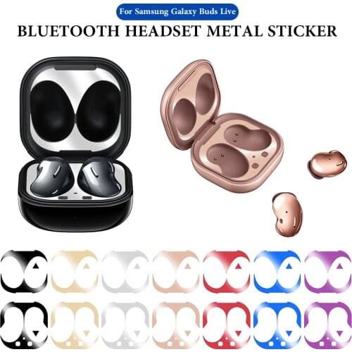For Samsung Galaxy Buds Live Metal Dust Guard Sticker Skin Protective Sticker Headset Earphone Charging Box Case Cover Shell