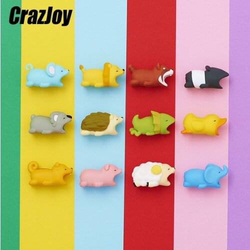 2021 Cute Cable Bite Animals Protector For Android Iphone Charging Cord Cable Buddies Cartoon Cable Biter Phone Holder Accessory