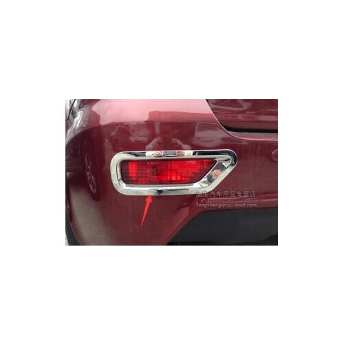 Chrome Rear Fog Lamp Light Cover Trims 2pcs / set For Lifan x60 2012 2013