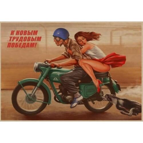 Soviet sexy beautiful wall stickers, world war ii stickers, retro decoration posters DIY wall home posters home decoration gifts