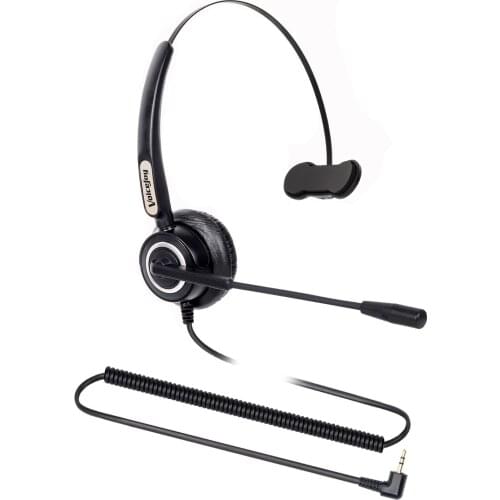 Office headset with 2.5mm Plug headset with microphone for C isco Linksys SPA921,SPA922, 501G,502G,504G,508G,509G,Polycom IP320
