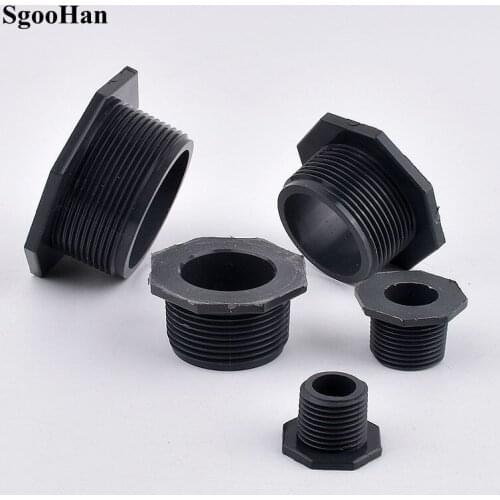 PVC Male Thread Bushing Fittings Garden Aquarium Gardening Irrigation Plumbing Greenhouse Plastic Quick Joint Adapter