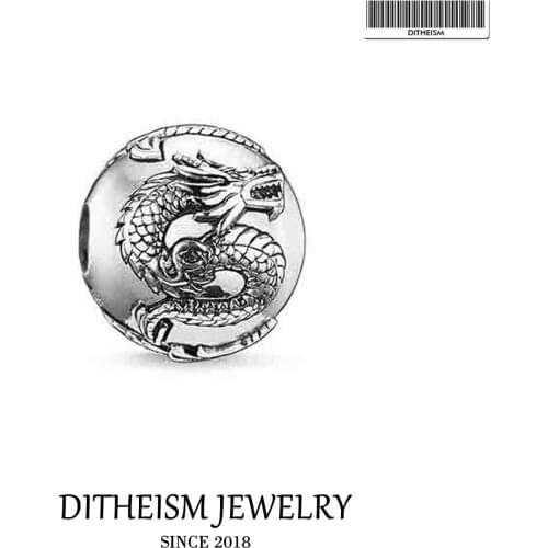 DIY Beads Dragon Bead 5mm Hole,2018 New Fashion Silver Jewelry Punk Gift For Women Men Boy Girl Fit Bracelets Necklace Choker