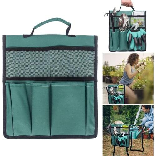 Garden Kneeler and Seat Folding Stainless Steel Garden Stool with Tool Bag EVA Kneeling Pad Gardening Gifts Supply Tool Shipping