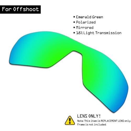 SmartVLT Polarized Sunglasses Replacement Lenses for Oakley Offshoot - Emerald Green