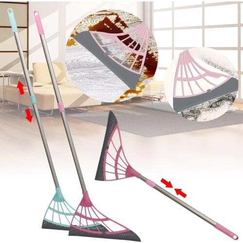 Magic Wiper Broom Wipe Squeeze Silicone Mop for Wash Floor Clean Tools Windows Scraper Pet Hair Non-Stick Sweeping and Kitchen