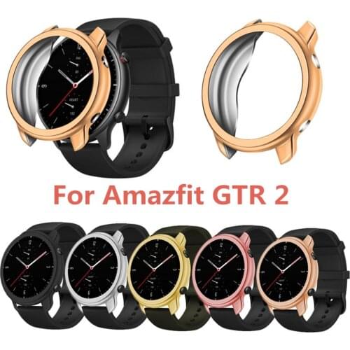 Case protector For Xiaomi Amazfit GTR 2 Accessories Xiaomi Bumper Plating TPU Shell Case Cover Screen Protection