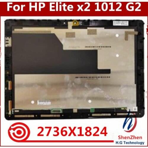 12.3"For HP Elite X2 1012 G2 LED LCD Display Screen+ Touch Digitier Glass Assembly Replacement
