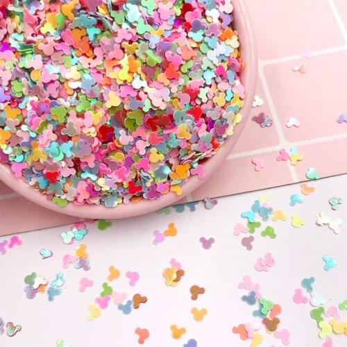 10g Mini Cartoon Confetti Nails Glitter Sequins For Crafts Nail Art Decoration Paillettes Sequin DIY Sewing Accessories 4mm