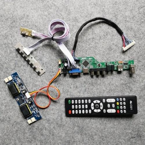 1280*1024 VGA AV USB DIY kit Fit M190EN01/M190EN02/M190EN03/M190EN04 matrix 4CCFL 30 Pin LVDS monitor universal drive board