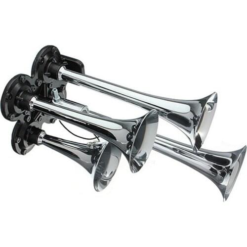 150DB 4 Trumpet Train Horn Kit 150 PSI Air Compressor for Car Truck 12V Top1