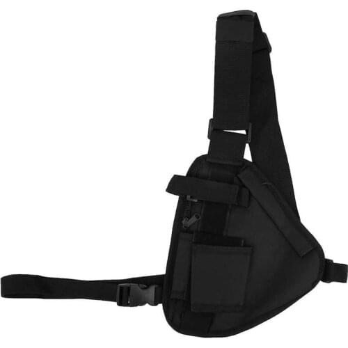 20/40L Outdoor Multipocket Walkie Talkie Caller Triangle Tactics Chest Bag Vest Zipper Camping Sports Bag Outdoor Chest Bag