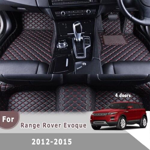 RHD Carpets Car Floor Mats For Land Rover Range Rover Evoque 2012 2013 2014 2015 SUV 4 doors Auto Interiors Styling Covers