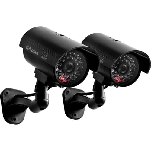 Security Continuously Flashing Red LED Lights Surveillance Camera Simulation Monitoring Virtual Camera Simulation Camera CCTV