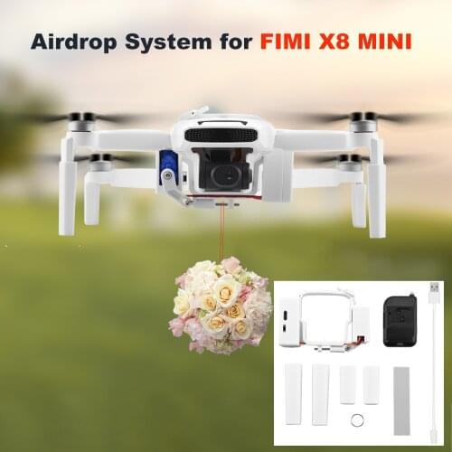 For FIMI X8 Mini Airdrop System FIMI X8 MINI Drone Fishing Bait Wedding Ring Gift Deliver Sky Hook Life Rescue Thrower Accessory