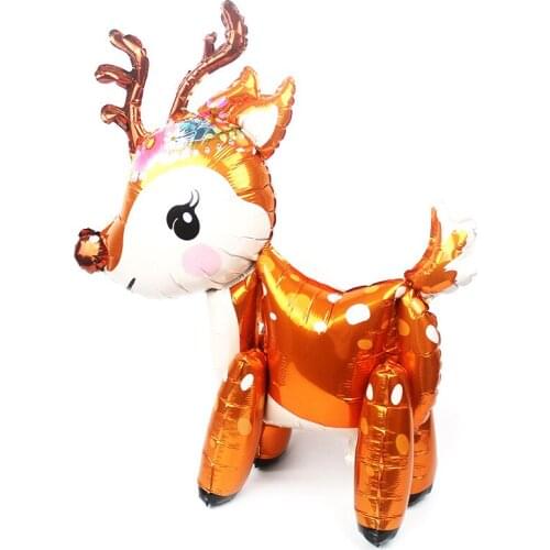 2020 Noel 3D Elk Foil Balloons Animal Balloon Birthday Party Decorations Kids Christmas Decorations for Home Childrens Toys
