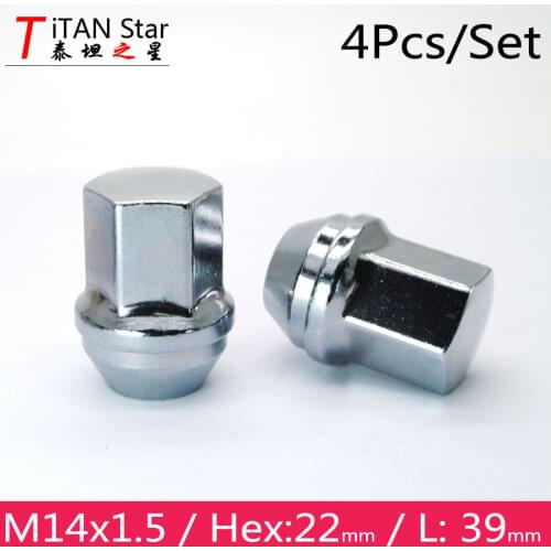 4PCS M14x1.5 Length 36mm Wheel Lug Nuts 22hex For Wheels / RIMS of Malibu Lacrosse ATS Enclave Camaro BUICK Chevrolet